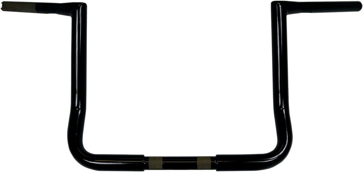 LA-7361-12B - LA Choppers 1-1/4" Twin Peaks Touring Handlebar For Harley Davidson FLHT 1340 1996-1998 30.5 cm (12") - Black/Gloss