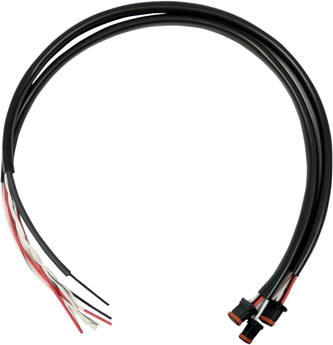 LA-8990-02 - LA Choppers Handlebar Extension Wiring Kit For Harley Davidson FLD 1690 2012-2013 51 cm (20") - Black