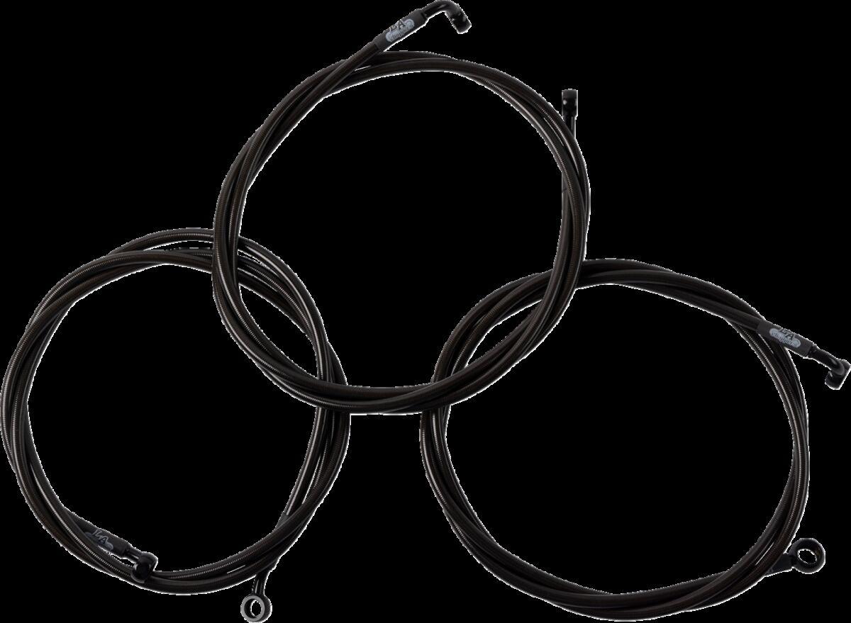 LA-8059B16M - LA Choppers Brake Line Kit For Harley Davidson FLHRXS 1868 ABS 2024 15-17 FL 24+