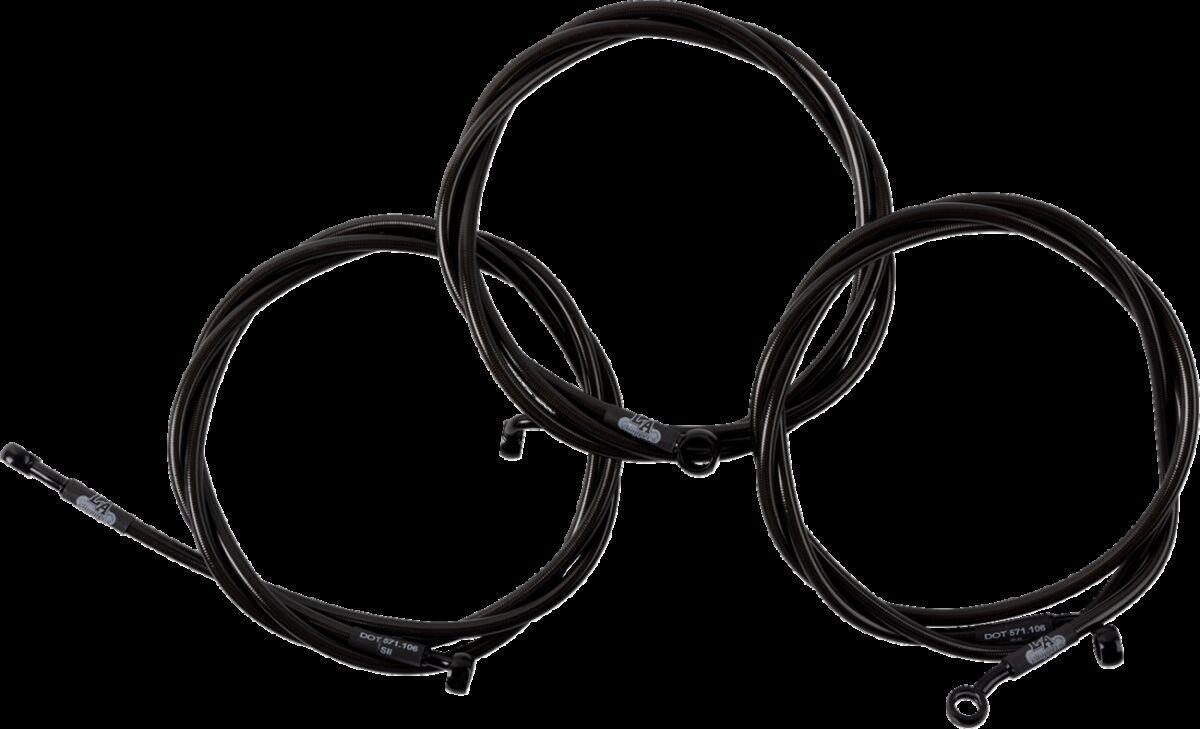 LA-8059B13M - LA Choppers Brake Line Kit For Harley Davidson FLHRXS 1868 ABS 2024 12-14 FL 24+