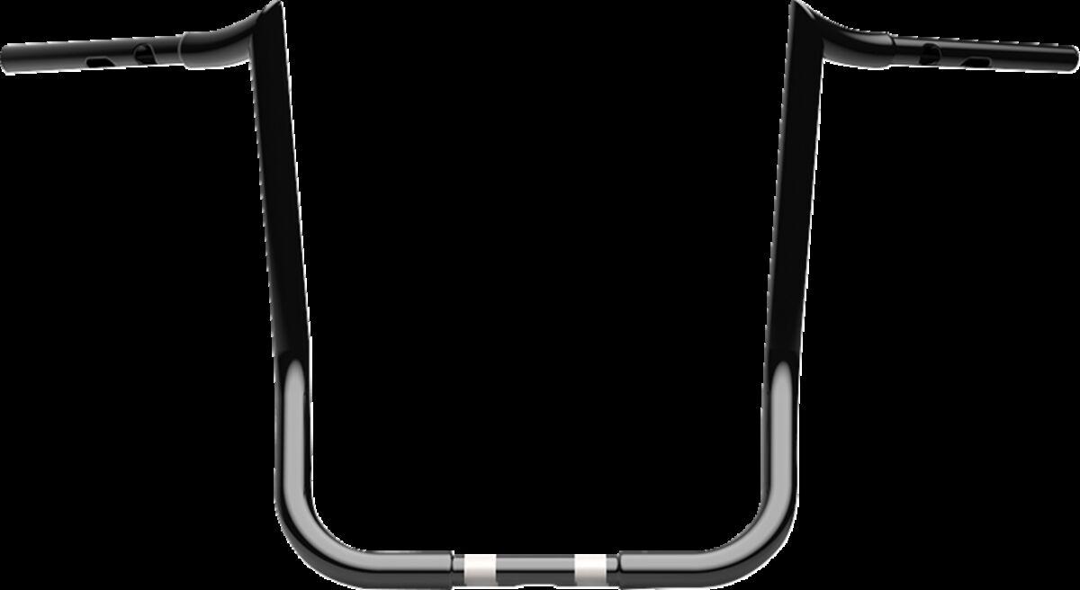 LA-7371-16B - LA Choppers 1-1/4" Prime Ape Handlebar For Harley Davidson FLHTCUTG 1868 ABS 2024 39.5 cm (15-1/2") - Black