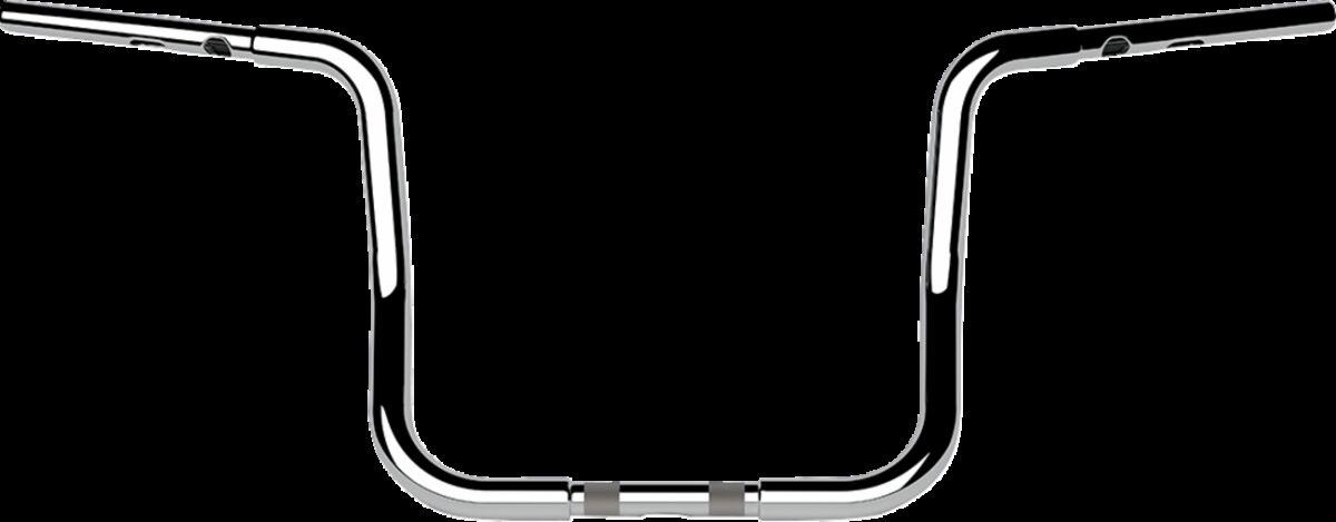 LA-7347-12 - LA Choppers Twin Round Handlebar For Harley Davidson FLHTCUTG 1868 ABS 2024 30.5 cm (12") - Chrome