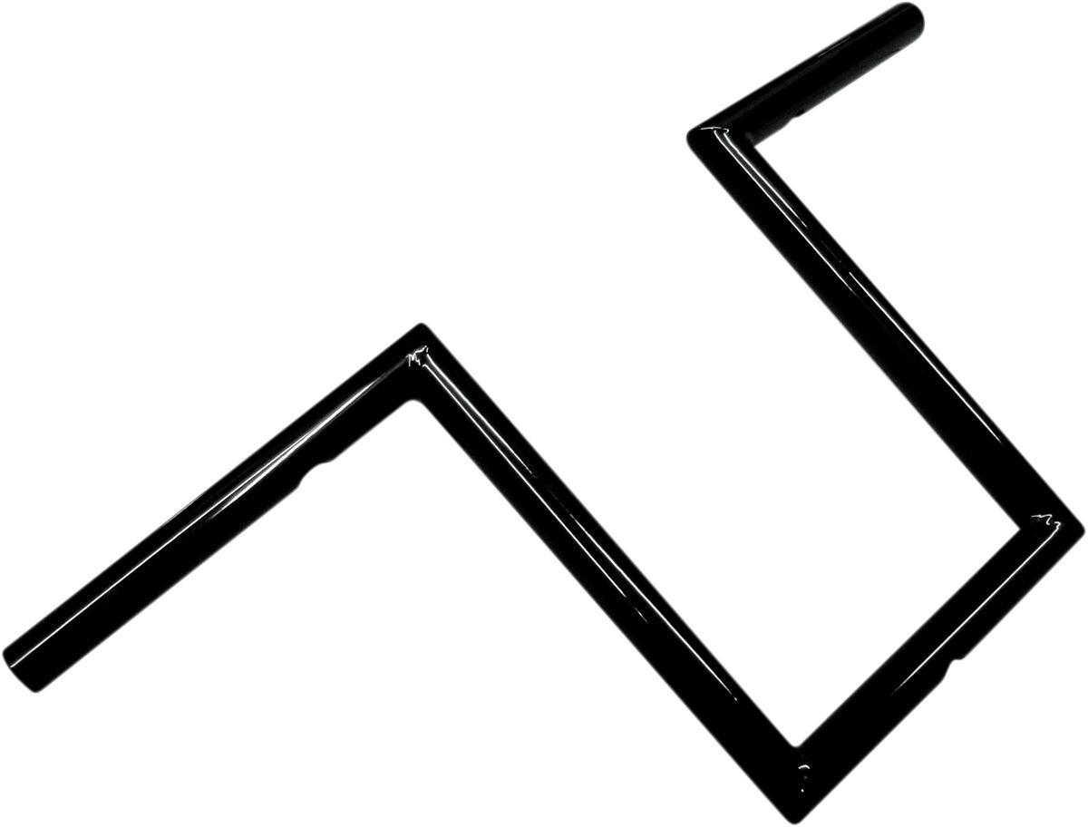 LA-7380-10B - LA Choppers Narrow-Z Old School Handlebar For Harley Davidson E 1000 1936-1952 25.5 cm (10") - Black