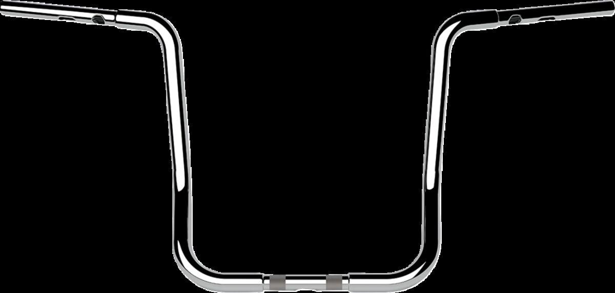 LA-7347-16 - LA Choppers Twin Round Handlebar For Harley Davidson FLHTCUTG 1868 ABS 2024 40.5 cm (16") - Chrome