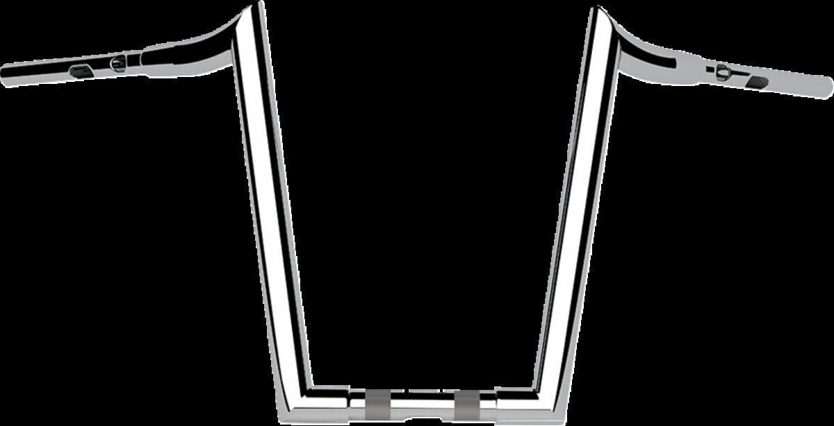 LA-7377-16 - LA Choppers 1-1/2" Grande Prime Ape Hanger Handlebar For Harley Davidson FLFBS 1923 ABS 2025 41.5 cm (16-1/4") - Chrome