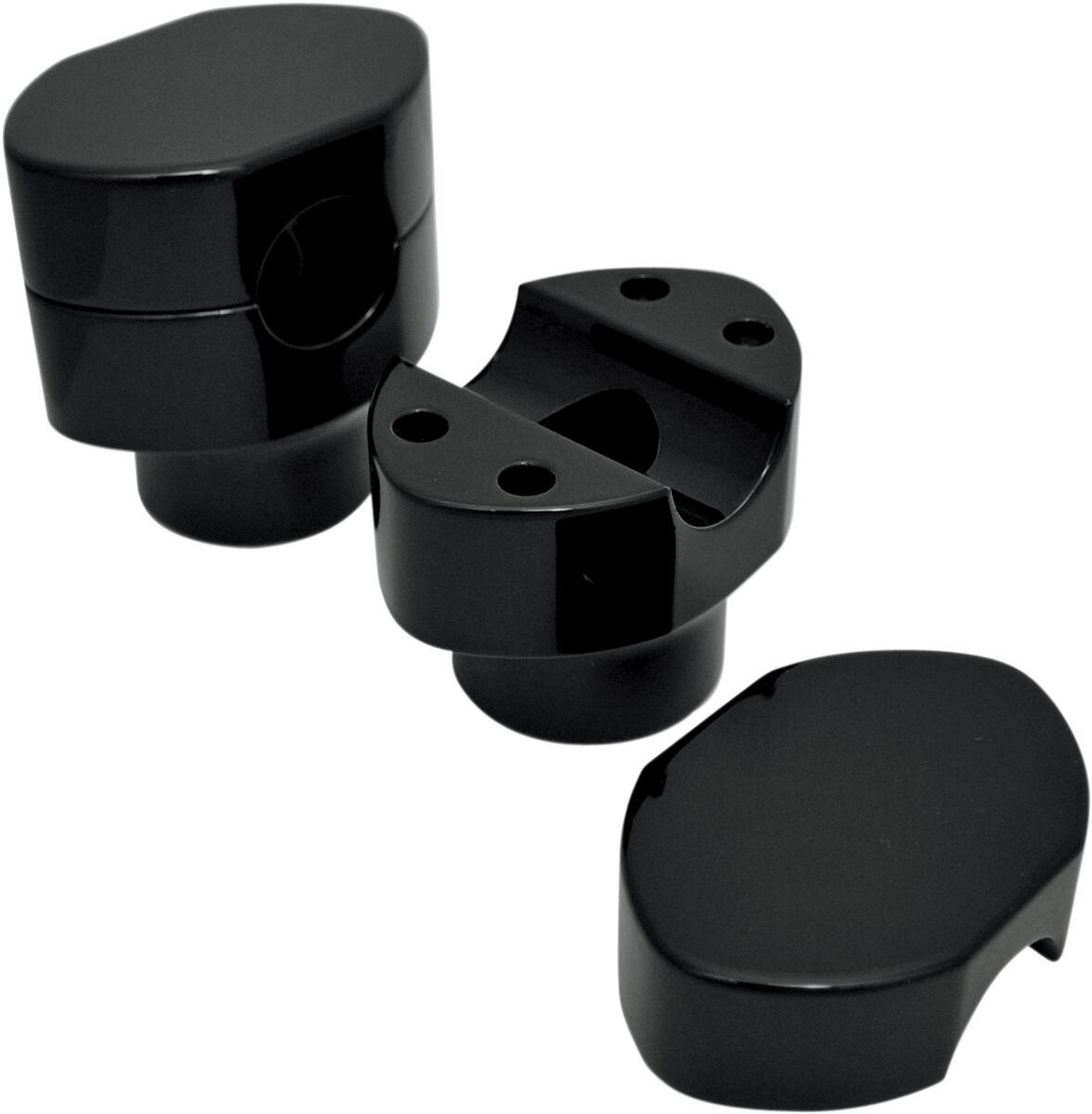 LA-7410-00B - LA Choppers Springer Handlebar Riser Kit For Harley Davidson FLSTS 1340 1997-1999 38.1 mm (1-1/2") - Black