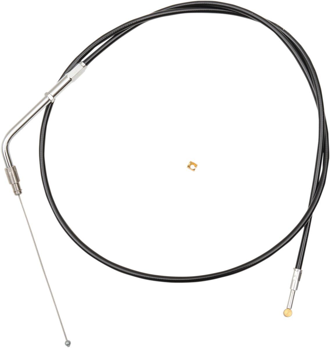 LA-8100TH13B - LA Choppers Vinyl Braided Handlebar Throttle Cable For Harley Davidson FLS 1690 2012-2015 99 cm (39") - Black