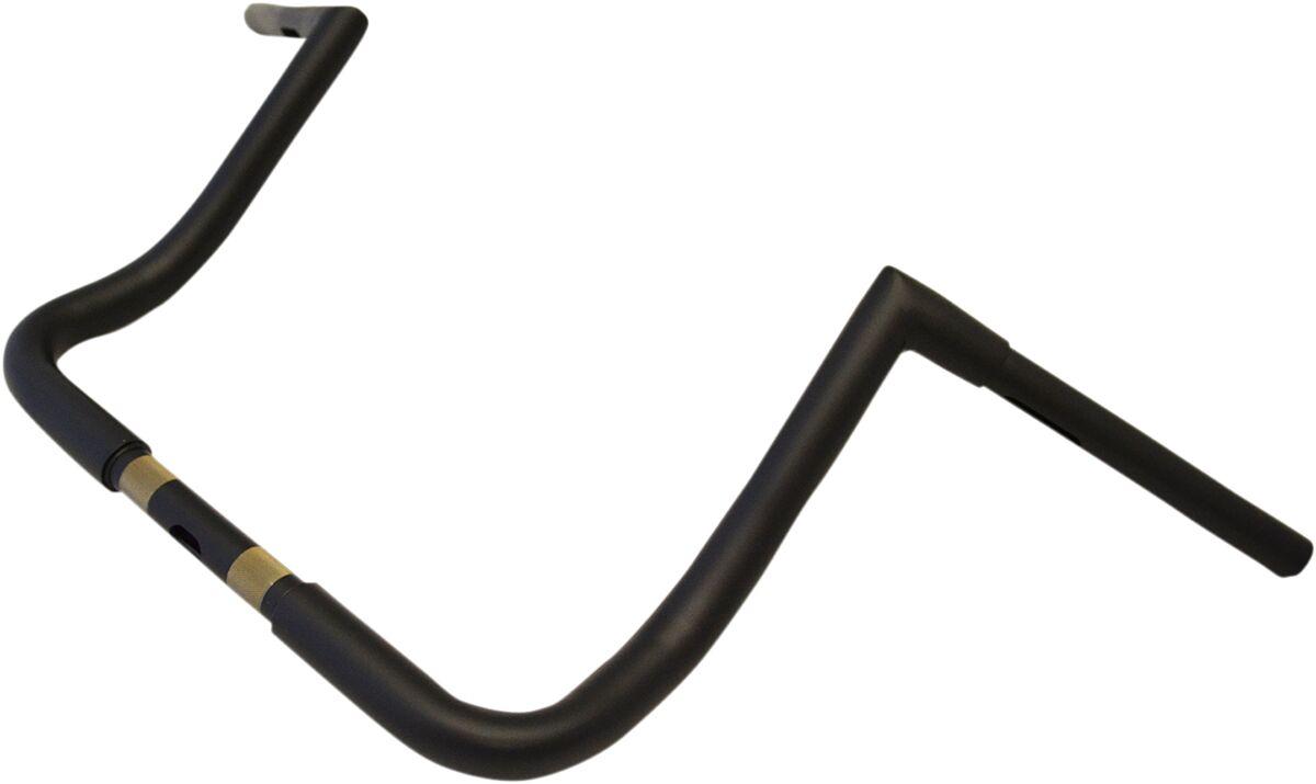 LA-7361-12M - LA Choppers 1-1/4" Twin Peaks Touring Handlebar For Harley Davidson FLHT 1340 1996-1998 30.5 cm (12") - Black/Flat