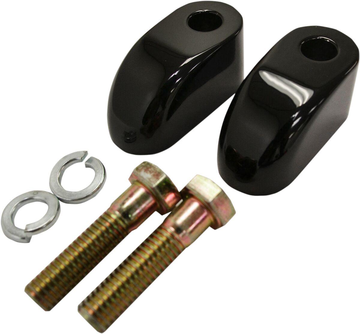 LA-7416-01B - LA Choppers Handlebar Riser Pullback Extension Kit 1" Rise - Black