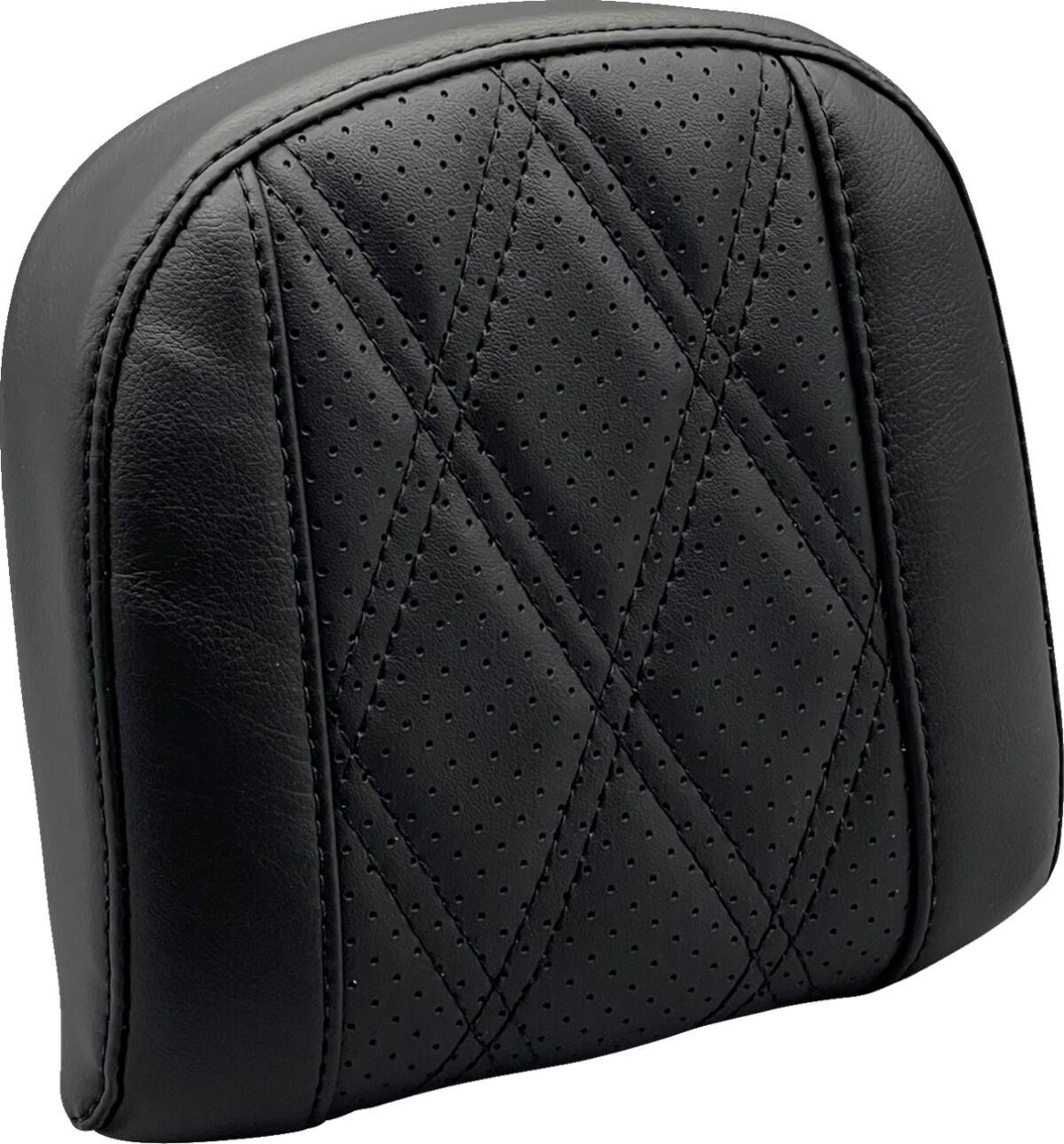 L-SBP03GT/HR2 - LE Pera Sissy Bar Pad For Harley Davidson FLDE 1750 ABS 2018-2020 GT 2/HR 2 Inlay/Perforated 19 cm (7-1/2") - Black
