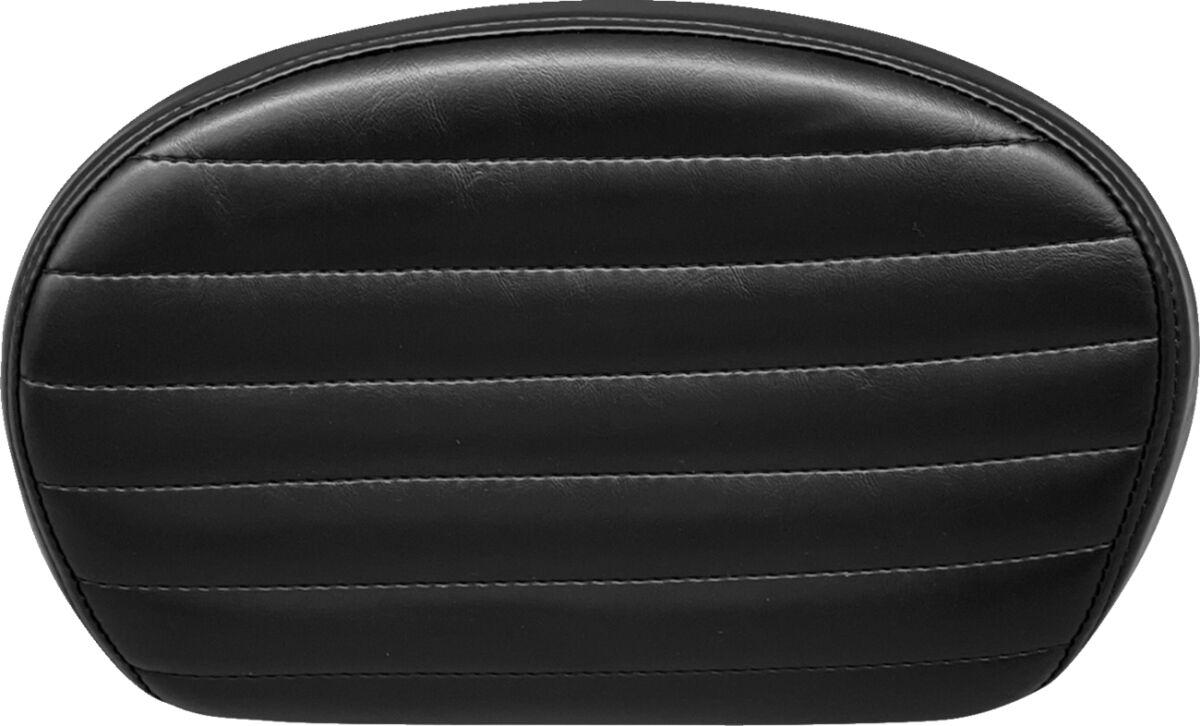 L-SBP02PT-SH - LE Pera Sissy Bar Pad For Harley Davidson FLDE 1750 ABS 2018-2020 Pleated/Shiny 17.15 cm (6-3/4") - Black
