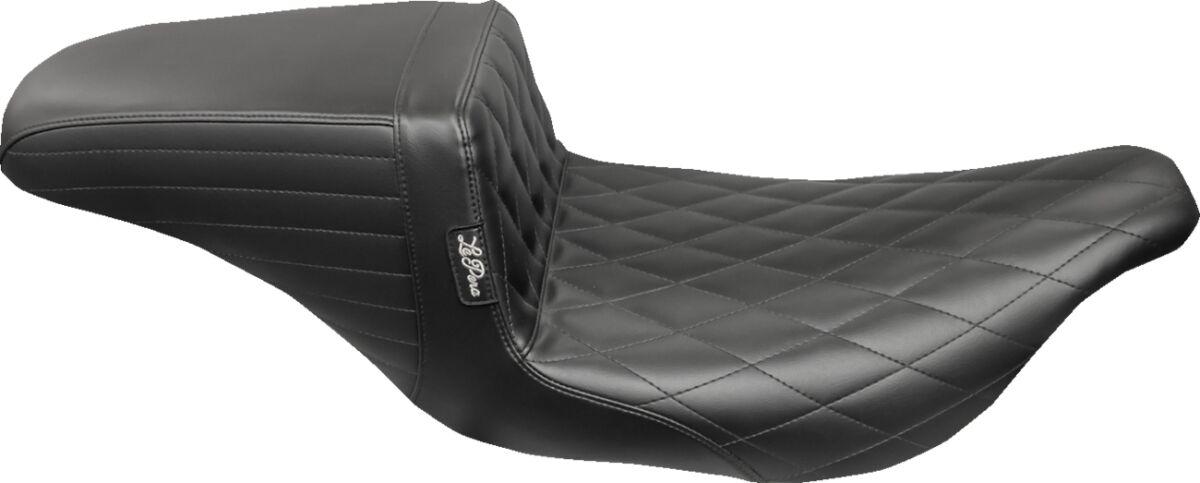 LH-597DM - LE Pera Kickflip Seat For Harley Davidson FLHT 1340 1997-1998 Diamond - Black