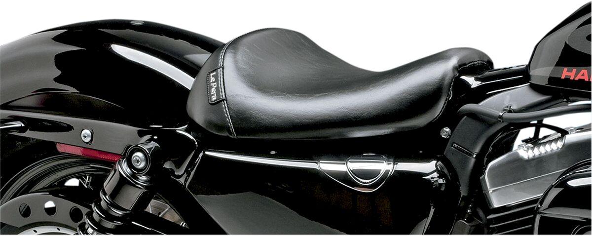 LK-006 - LE Pera Bare Bones Solo Seat For Harley Davidson XL1200C 2004-2019 Smooth - Black