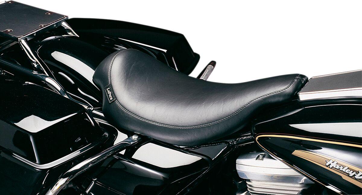 L-857 - LE Pera Silhouette Solo Seat For Harley Davidson FLHS 1340 1991-1994 Smooth - Black