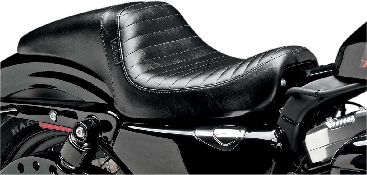 LK-542PT - LE Pera Daytona Seat For Harley Davidson XL1200C 2004-2020 Pleated - Black