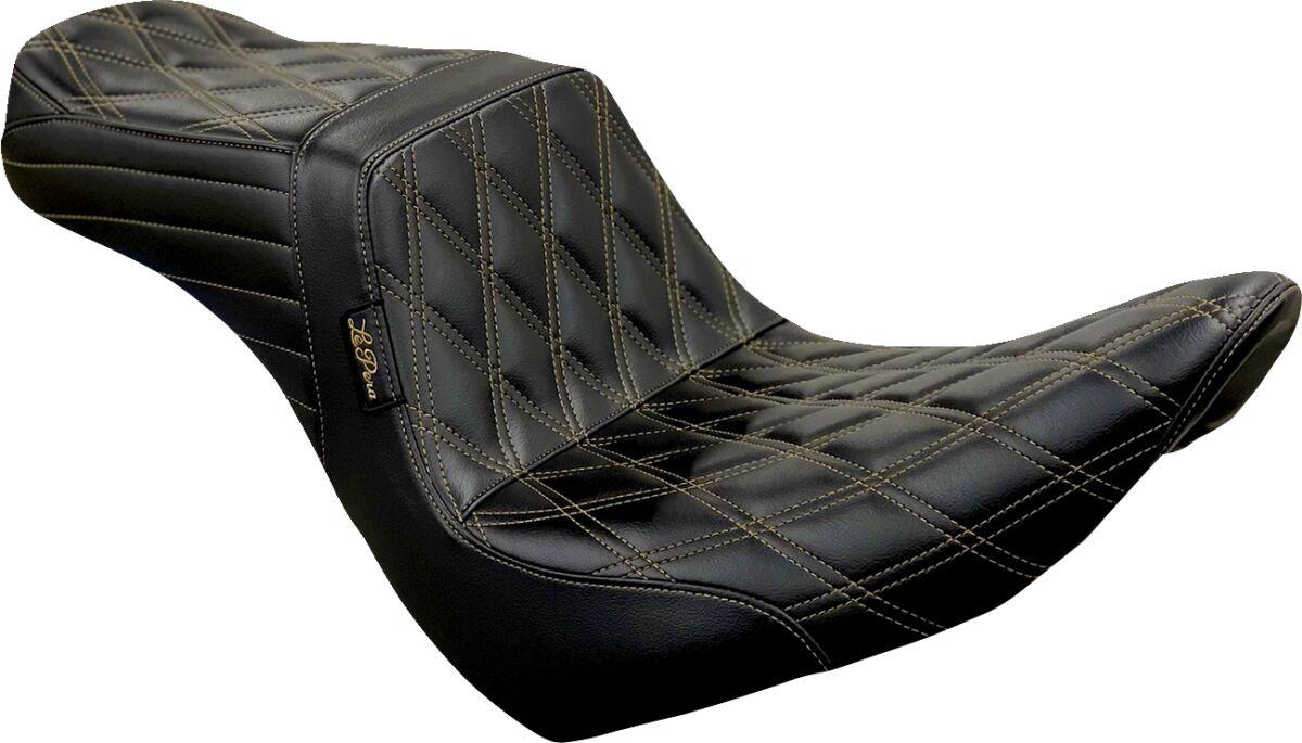 LYR-580DD-CHET - LE Pera Tailwhip Seat For Harley Davidson FLSB 1750 ABS 2018-2024 Double Diamond - Black