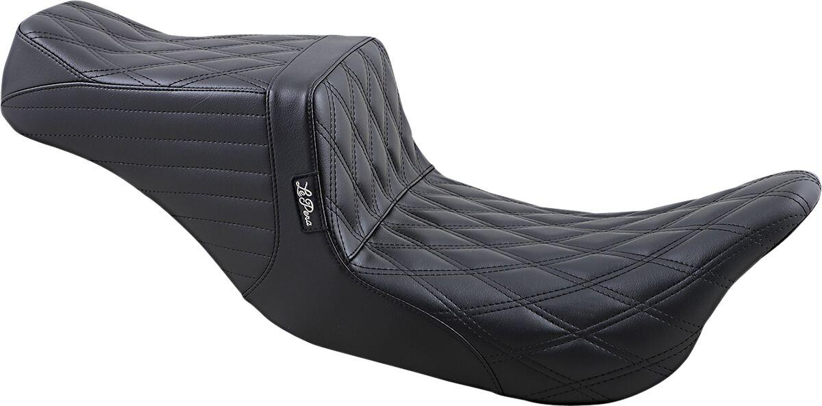 LK-587DD - LE Pera Tailwhip Seat For Harley Davidson FLH 1868 ABS 2021 Double Diamond - Black