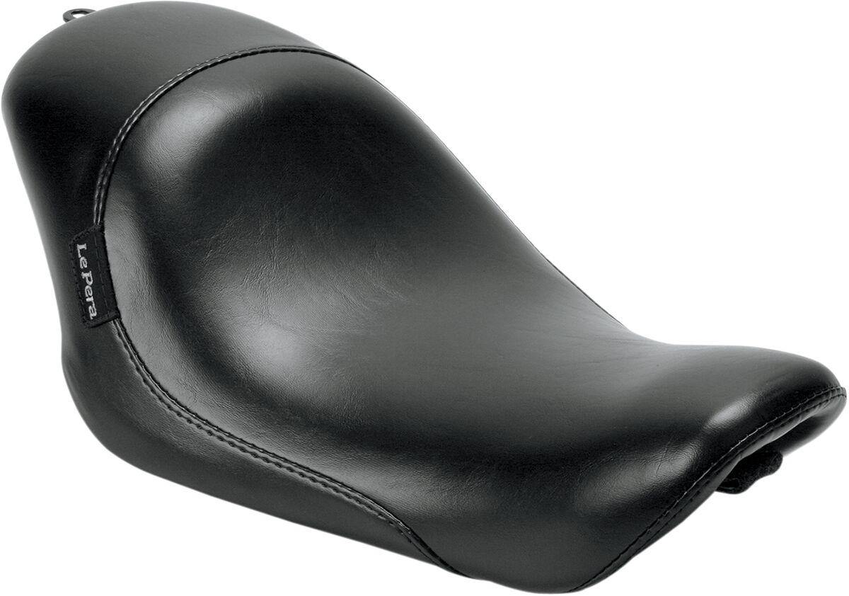 LFK-856 - LE Pera Silhouette Solo Seat For Harley Davidson XL1200C 2007-2020 Smooth - Black