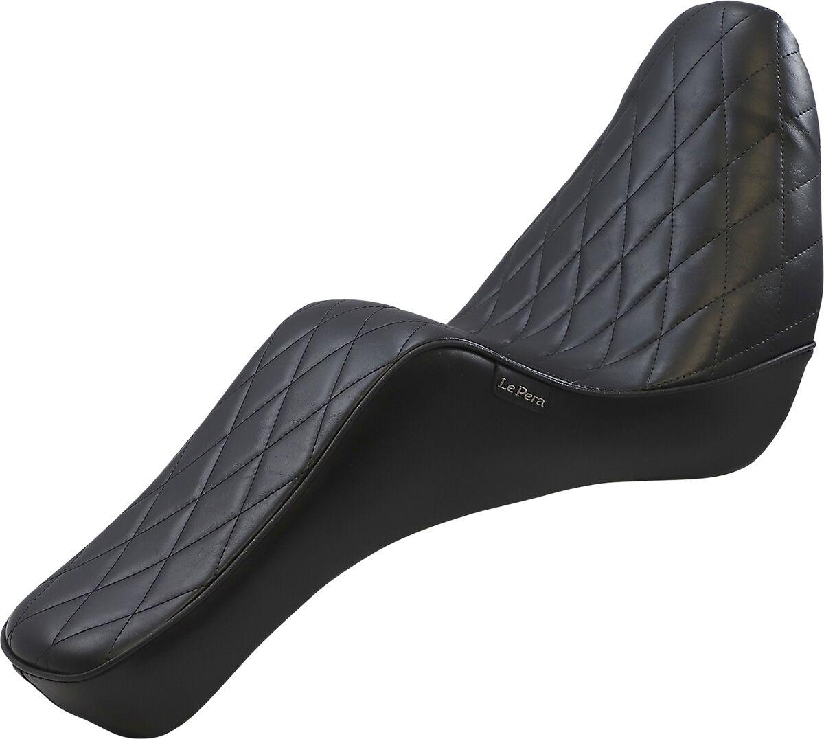 LYX-020DM - LE Pera Cherokee Seat For Harley Davidson FLDE 1750 ABS 2018-2020 Diamond Stitch - Black
