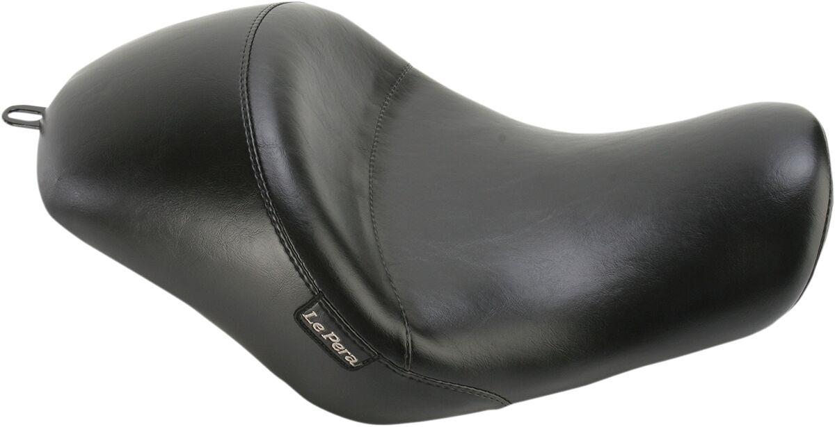 LCK-316 - LE Pera Aviator Solo Seat For Harley Davidson XL1200C 2004-2020 15" Smooth - Black