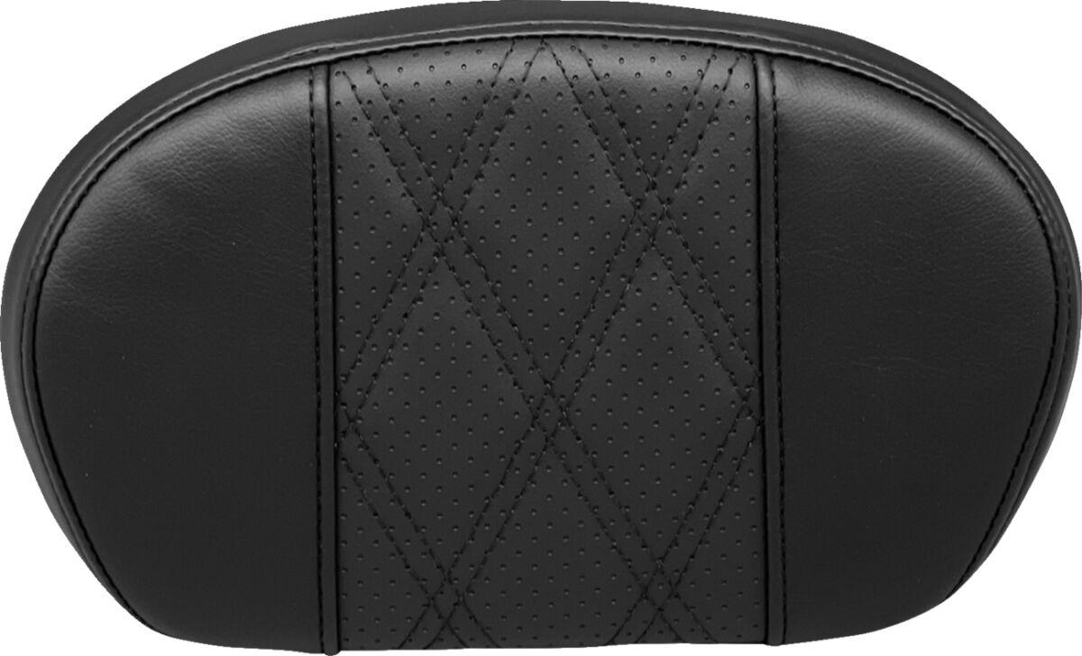 L-SBP02GT/HR2 - LE Pera Sissy Bar Pad For Harley Davidson FLDE 1750 ABS 2018-2020 GT 2/HR 2 Inlay/Perforated 17.15 cm (6-3/4") - Black