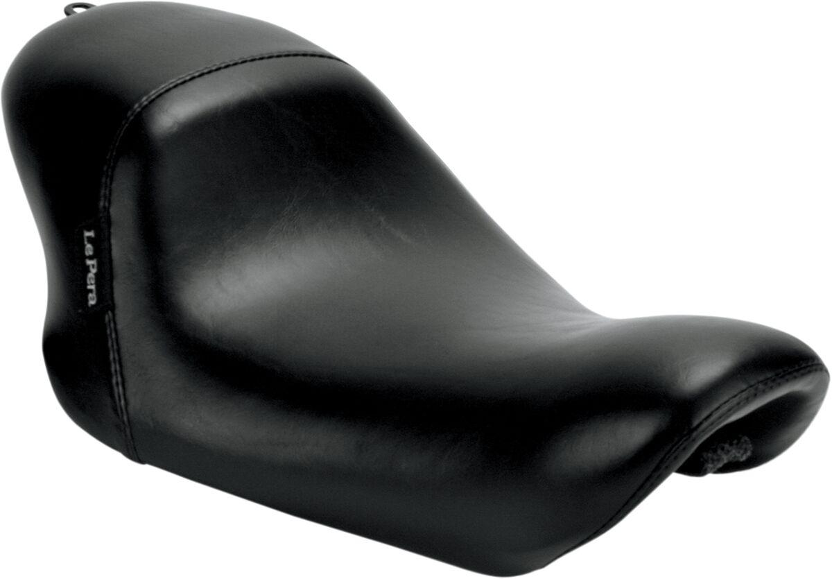 LFK-006 - LE Pera Bare Bones Solo Seat For Harley Davidson XL1200C 2007-2020 Smooth 12 x 15-1/2" - Black