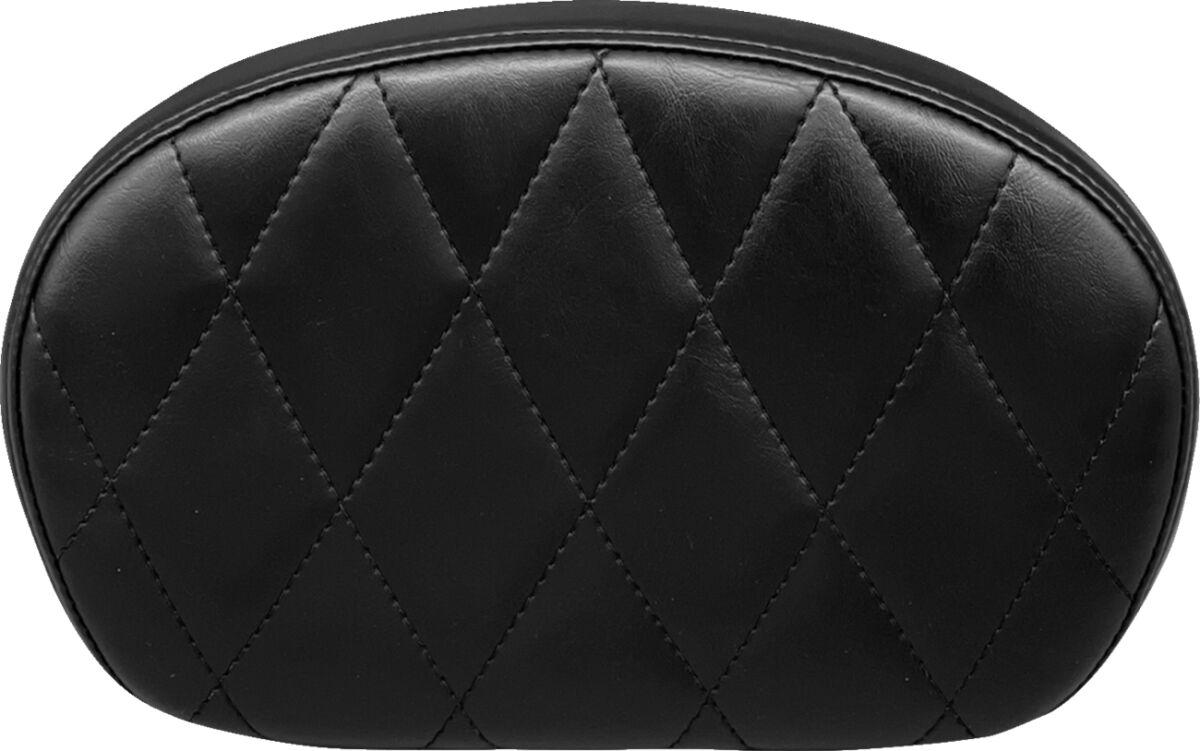 L-SBP02DM-SH - LE Pera Sissy Bar Pad For Harley Davidson FLDE 1750 ABS 2018-2020 Diamond/Shiny 17.15 cm (6-3/4") - Black