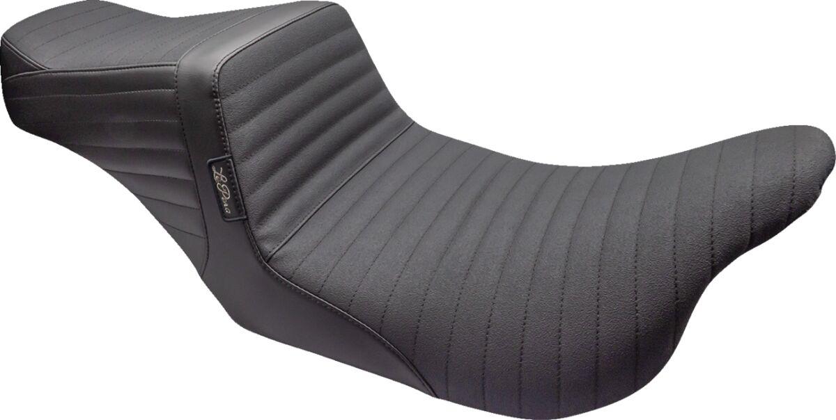 LK-587PTGP - LE Pera Tailwhip Seat For Harley Davidson FLH 1868 ABS 2021 Grip Tape/Pleated - Black