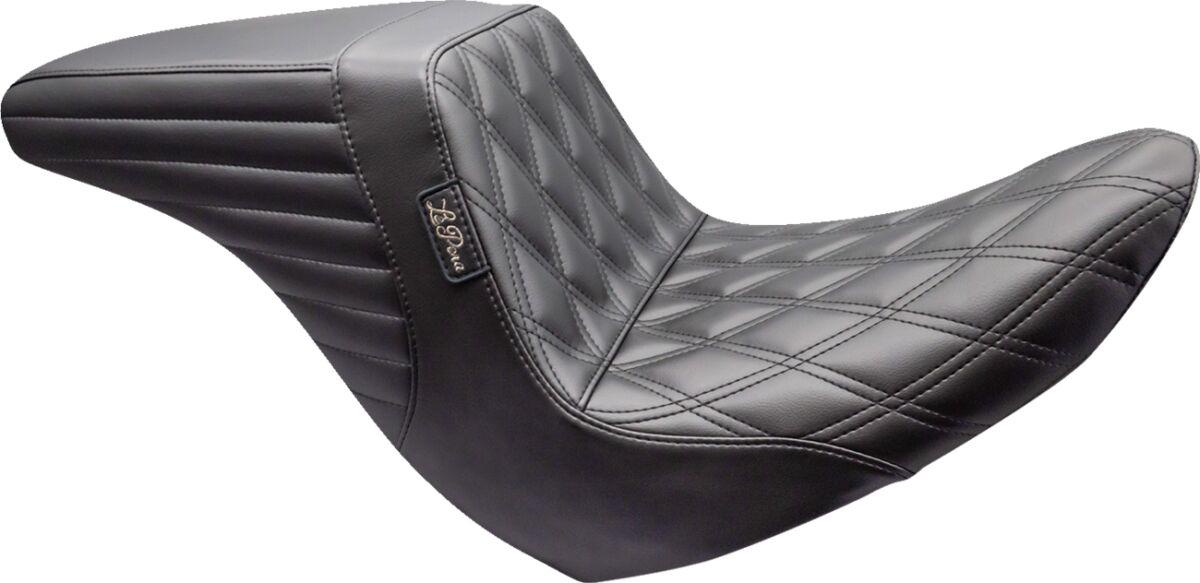LYRU-590DD - LE Pera Kickflip Up Front Seat For Harley Davidson FLSB 1750 ABS 2018-2021 Double Diamond - Black