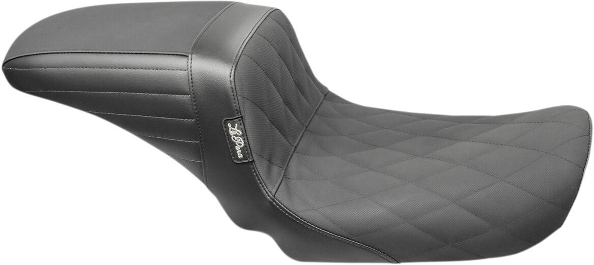 LK-591DMGP - LE Pera Kickflip Seat For Harley Davidson FLD 1690 2012-2013 Diamond w/Gripp Tape - Black