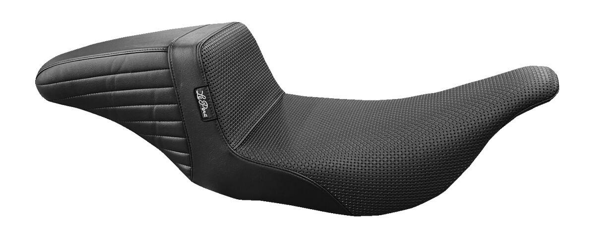 LH-597BW - LE Pera Kickflip Seat For Harley Davidson FLHT 1340 1997-1998 Basketweave - Black