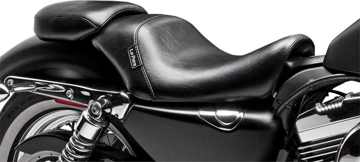 LFK-006P - LE Pera Bare Bones Series Pillion Pad For Harley Davidson XL1200C 2007-2009 10-1/2 x 7-1/2" - Black