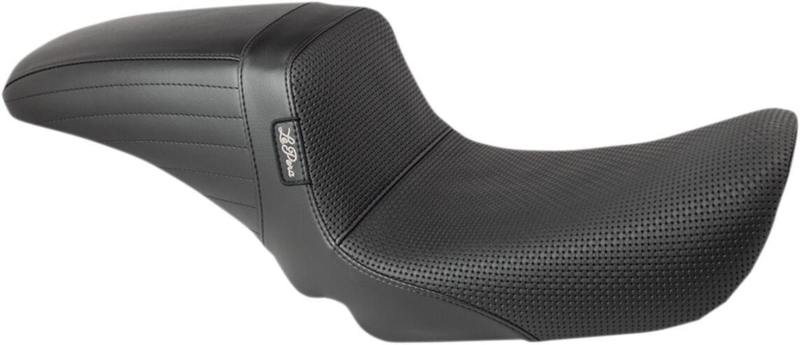 LF-591BW - LE Pera Kickflip Seat For Harley Davidson FXD 1450 2004-2005 Basketweave - Black