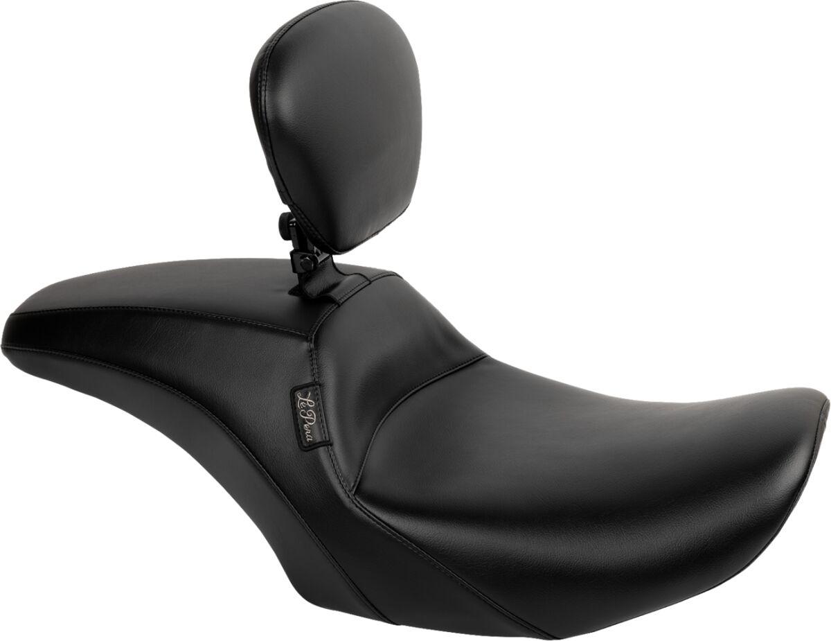 LV-987BR - LE Pera Outcast Solo Seat With Backrest For Harley Davidson FLHX 1750 ABS 2023 Plain - Black
