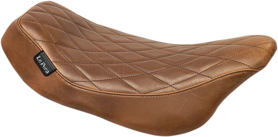 LK-357DMTDV - LE Pera Streaker Solo Seat For Harley Davidson FLH 1868 ABS 2021 Diamond - Brown