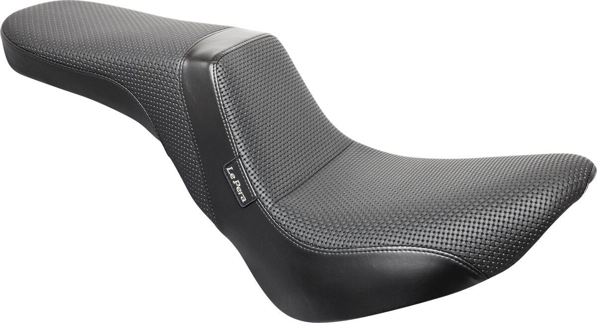 LY-543BW - LE Pera Daytona 2 Up Seat For Harley Davidson FLSL 1750 ABS 2018-2021 Basketweave - Black