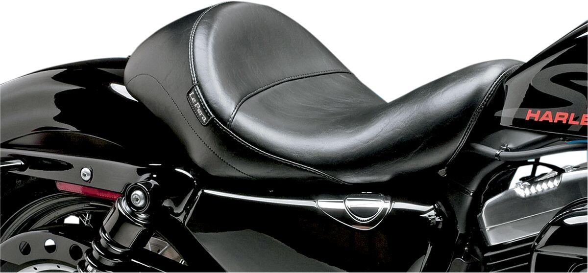 LFK-316 - LE Pera Aviator Solo Seat For Harley Davidson XL1200C 2004-2020 16" Smooth - Black