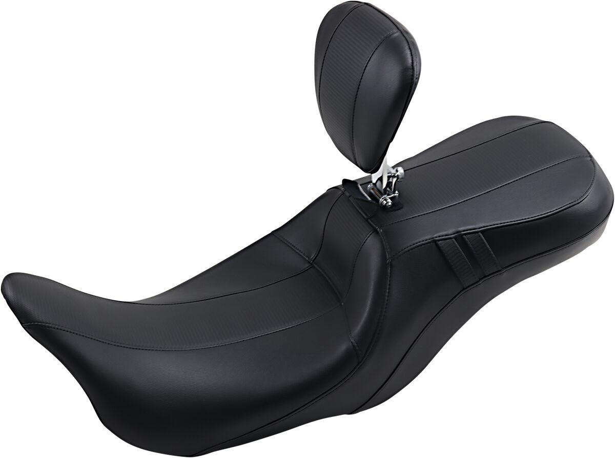 LK-997BRGT3 - LE Pera Outcast GT Seat With Backrest For Harley Davidson FLH 1868 ABS 2021 Carbon Fiber - Black
