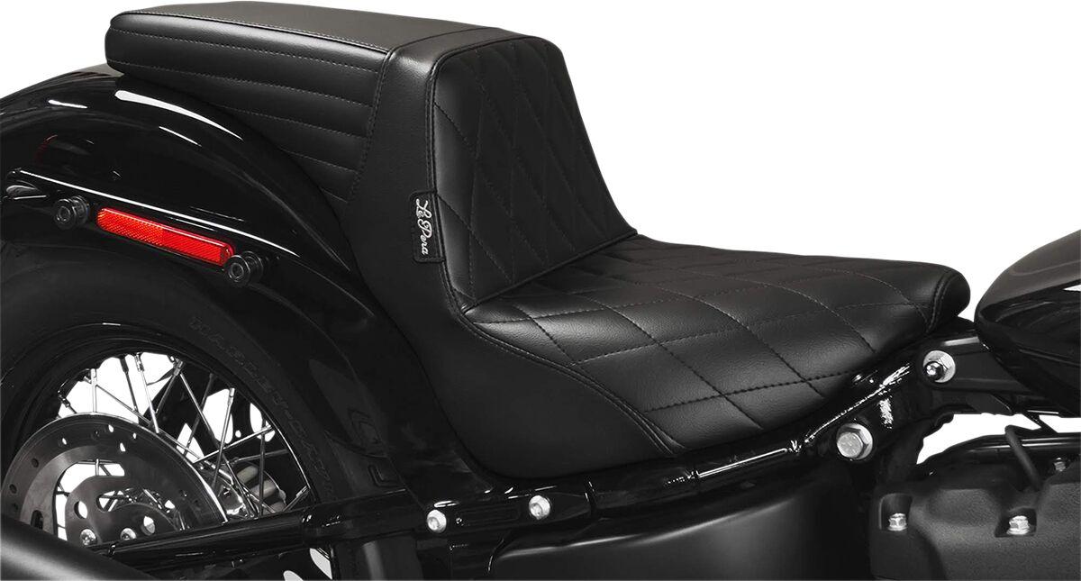 LY-590DM - LE Pera Kickflip Seat For Harley Davidson FLSL 1750 ABS 2018-2021 Diamond - Black