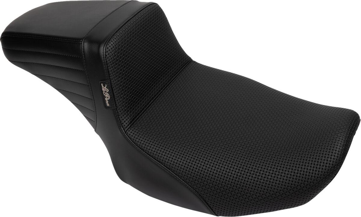 LV-597DLBW - LE Pera Kickflip Daddy Long Legs Seat For Harley Davidson FLHX 1750 ABS 2023 Basketweave - Black