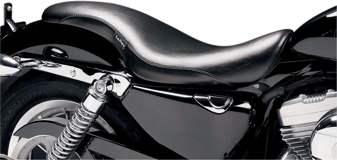 LF-896 - LE Pera King Cobra 2 Up Seat For Harley Davidson XL1200C 2004-2020 Plain - Black