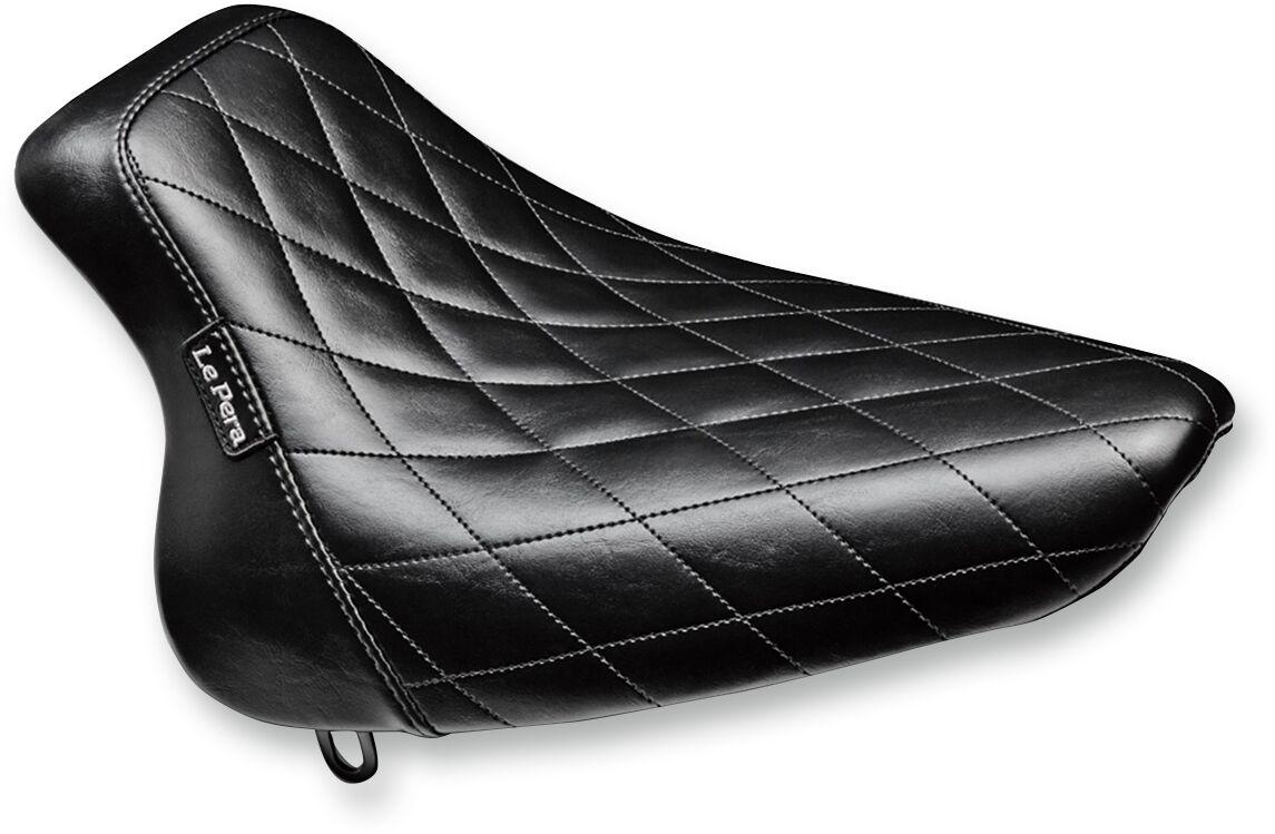 LX-007DM - LE Pera Bare Bones Solo Seat For Harley Davidson FLST 1450 2006 - Black