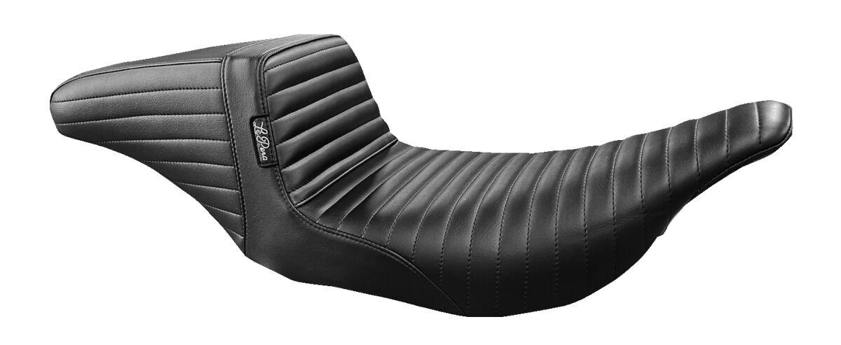 LH-597PT - LE Pera Kickflip Seat For Harley Davidson FLHT 1340 1997-1998 Pleated - Black