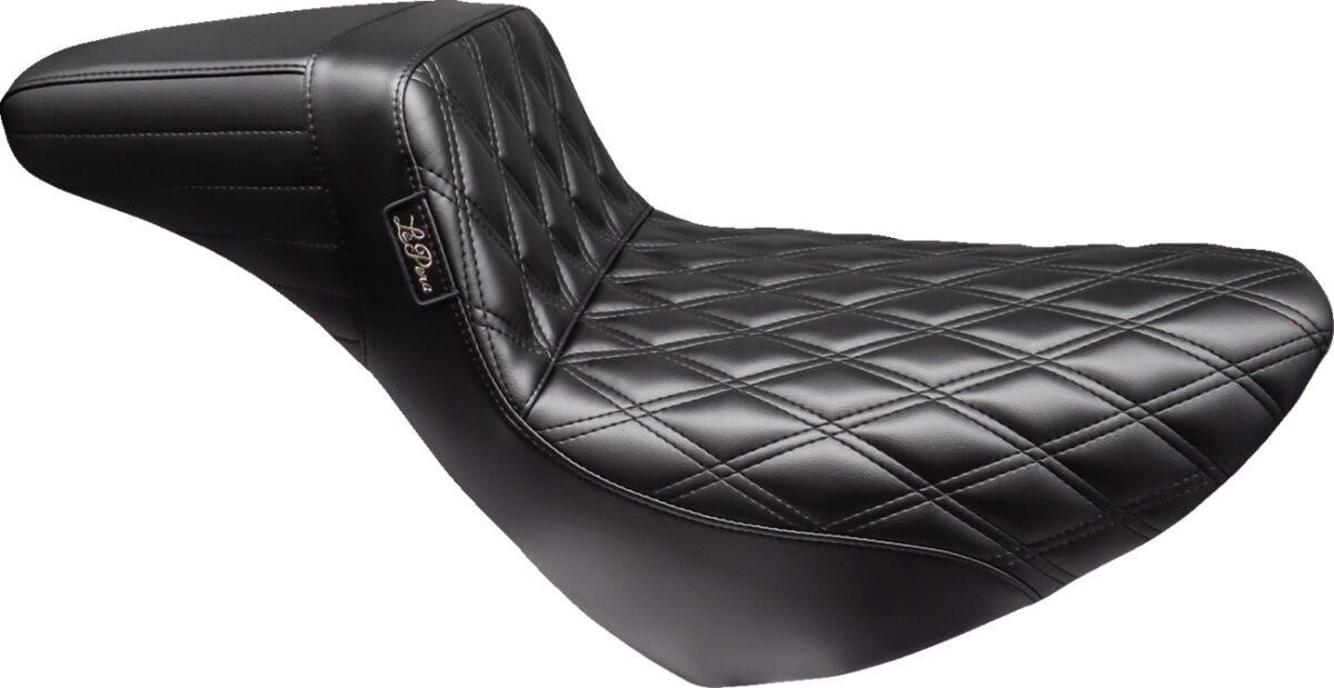 LYR-590DLDD - LE Pera Kickflip Daddy Long Legs Low Rider Seat For Harley Davidson FLSB 1750 ABS 2018-2024 Double Diamond - Black
