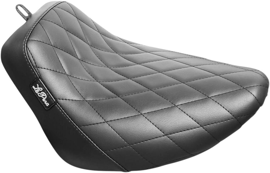 LGYR-007DM - LE Pera Bare Bones Biker Gel Seat For Harley Davidson FLSB 1750 ABS 2018-2024 Diamond Stitch - Black