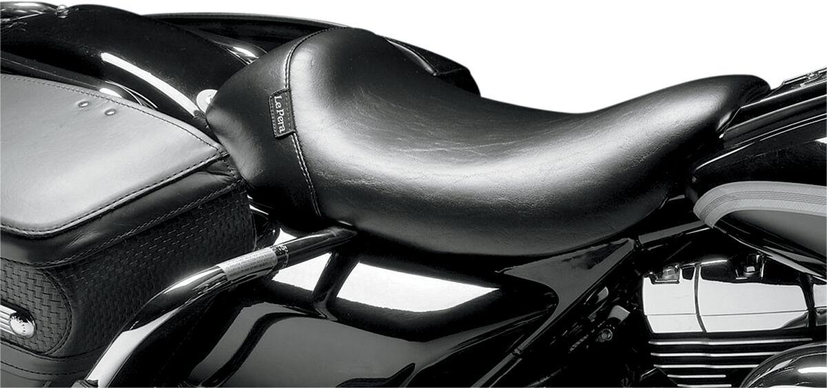 LN-005RK - LE Pera Bare Bones Solo Seat For Harley Davidson FLHR 1340 1997-1998 Smooth - Black