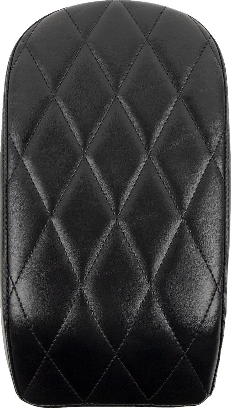 LYX-007PDM - LE Pera Bare Bones Series Pillion Pad For Harley Davidson FLDE 1750 ABS 2018-2020 Black Diamond Stitching - Black