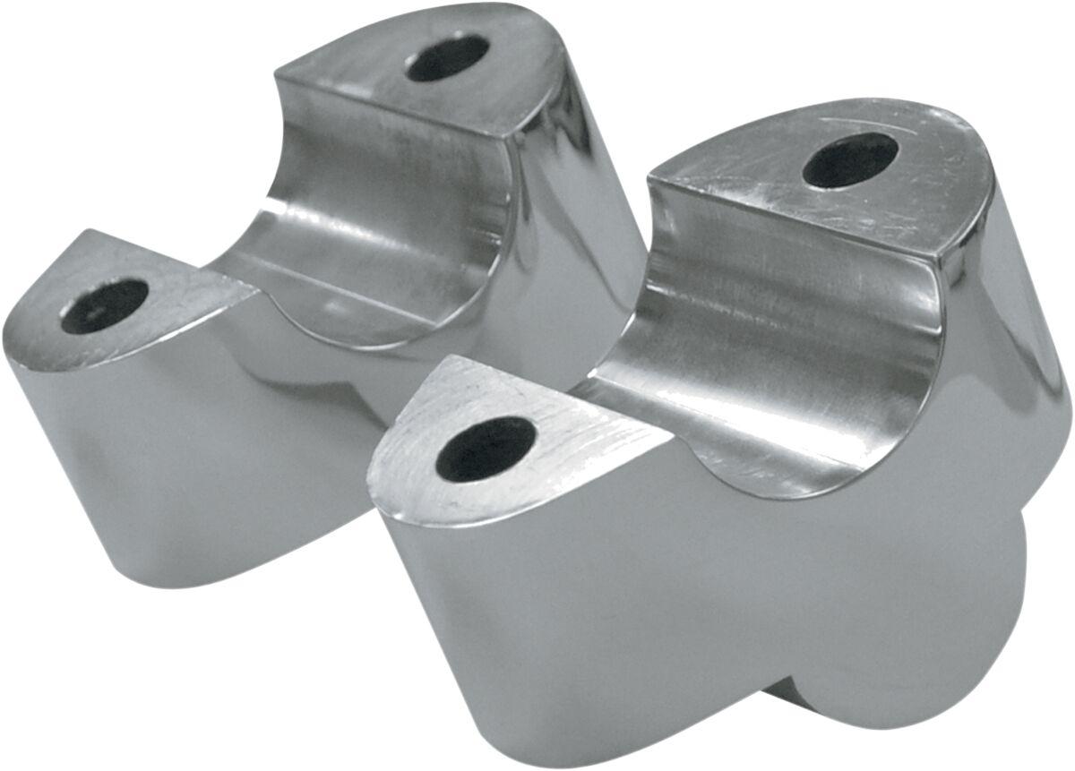 LA-7430-01 - LA Choppers Handlebar Riser Extensions For Harley Davidson FXDB 1584 2008-2012 1" Rise - Chrome