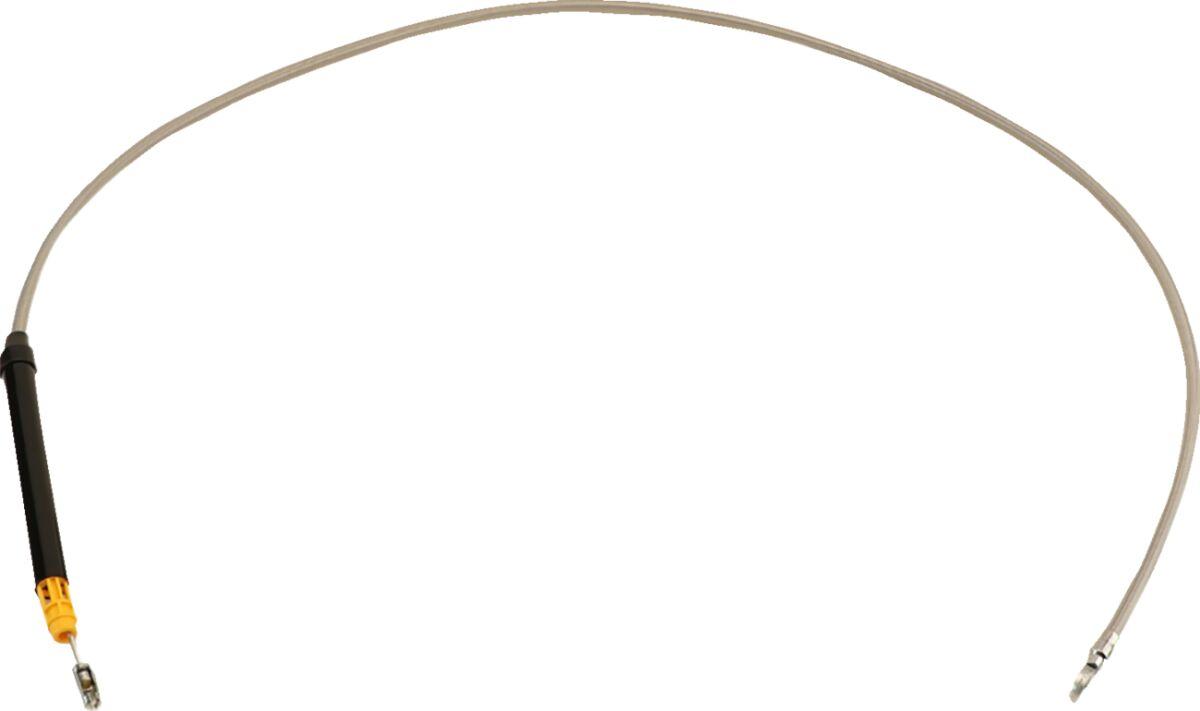 LA-8059C13 - LA Choppers Stainless Steel Braided Clutch Cable For Harley Davidson FLHRXS 1868 ABS 2024 12" - 14" - Polished