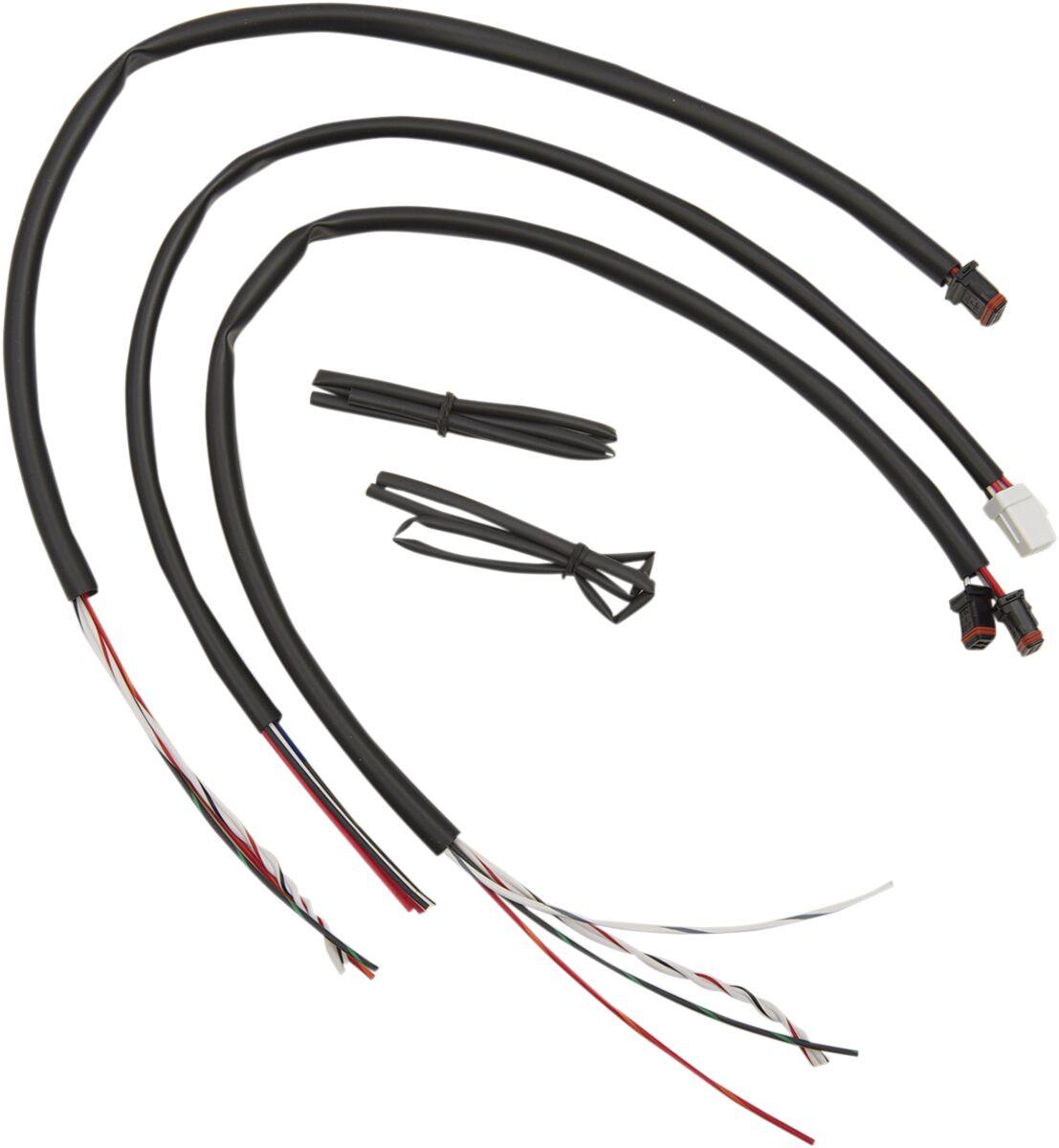 LA-8991-93 - LA Choppers Handlebar Extension Wiring Kit For Harley Davidson FLHR 1690 ABS 2016 - Black